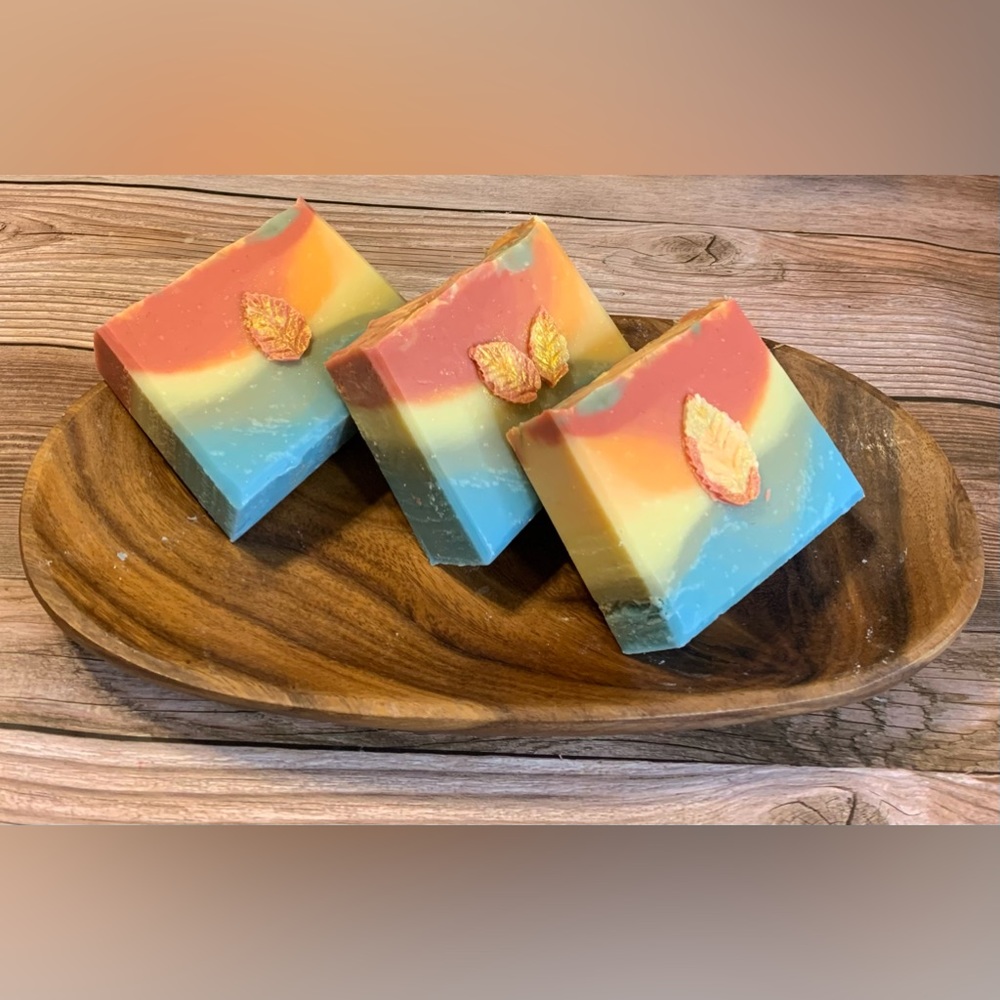 Hand Crafted Artisan Soap in Rich Colors Perfect for Thanksgiving and Beyond - Picture 7 of 9